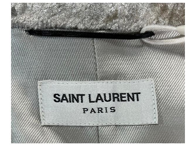 Giacca bomber con zip Saint Laurent in viscosa dorata D'oro - vista 11