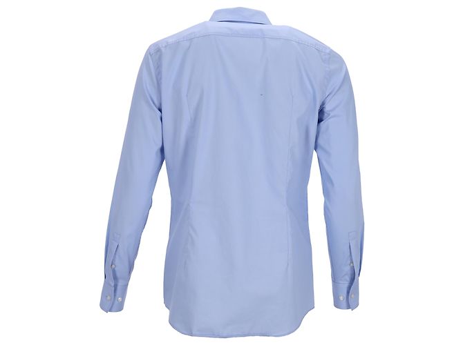 Camicia Slim Fit Boss Hugo Boss in cotone azzurro Blu Blu chiaro - vista 3