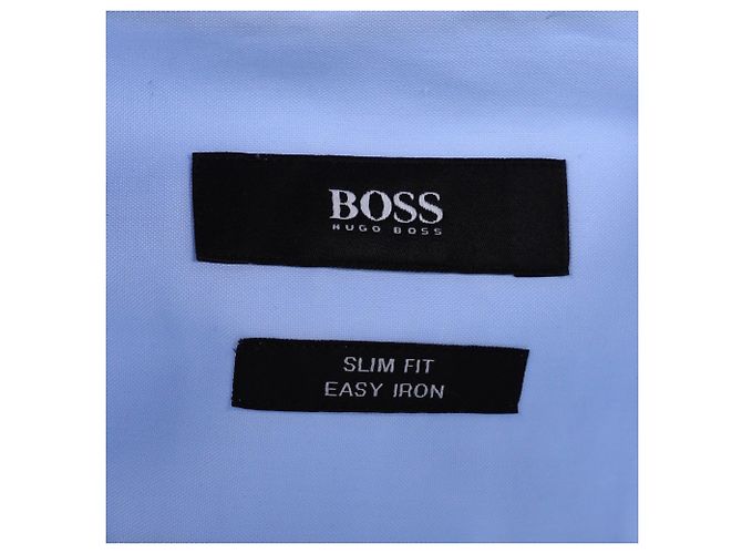 Camicia Slim Fit Boss Hugo Boss in cotone azzurro Blu Blu chiaro - vista 4