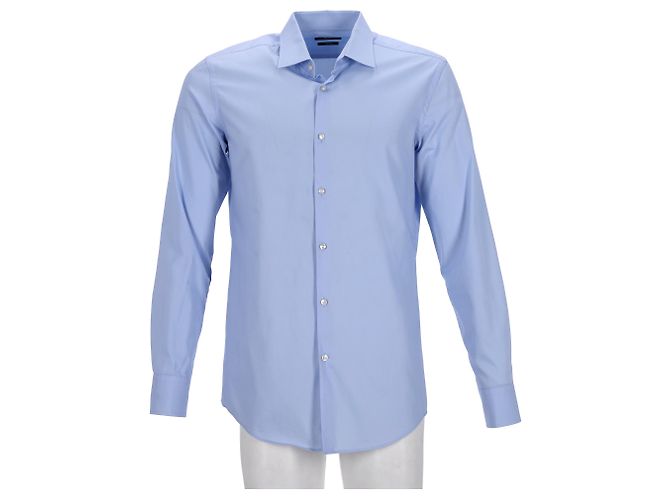 Camicia Slim Fit Boss Hugo Boss in cotone azzurro Blu Blu chiaro - vista 8