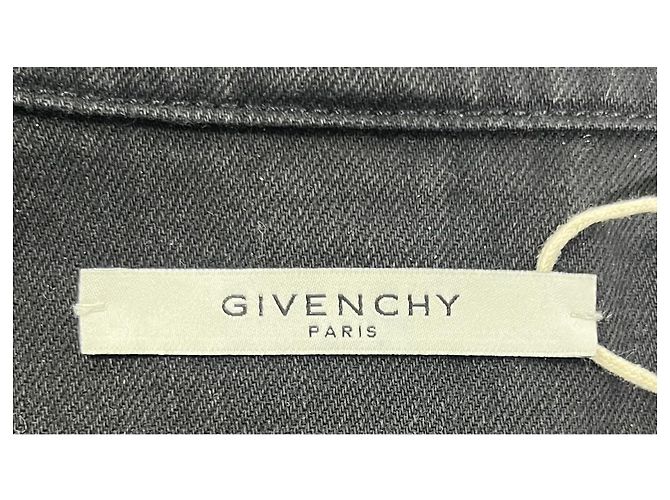 Chaqueta de mezclilla negra de algodón adornada con joyas Givenchy Negro - vista 11