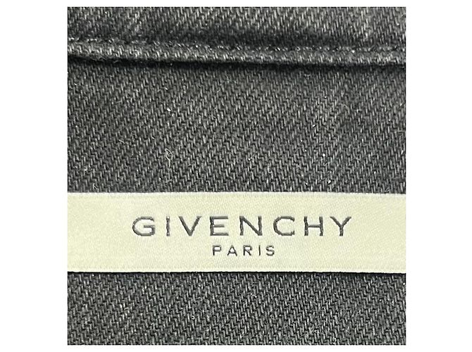 Chaqueta de mezclilla negra de algodón adornada con joyas Givenchy Negro - vista 5