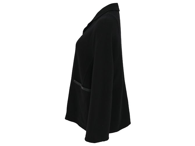 Hermès Reißverschlussjacke aus schwarzer Wolle - Ansicht 2