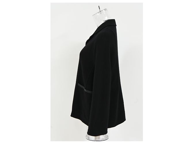 Hermès Reißverschlussjacke aus schwarzer Wolle - Ansicht 7