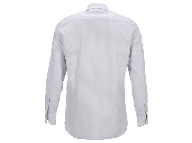 Camicia a righe Dolce & Gabbana in cotone azzurro Blu Blu chiaro - vista 3