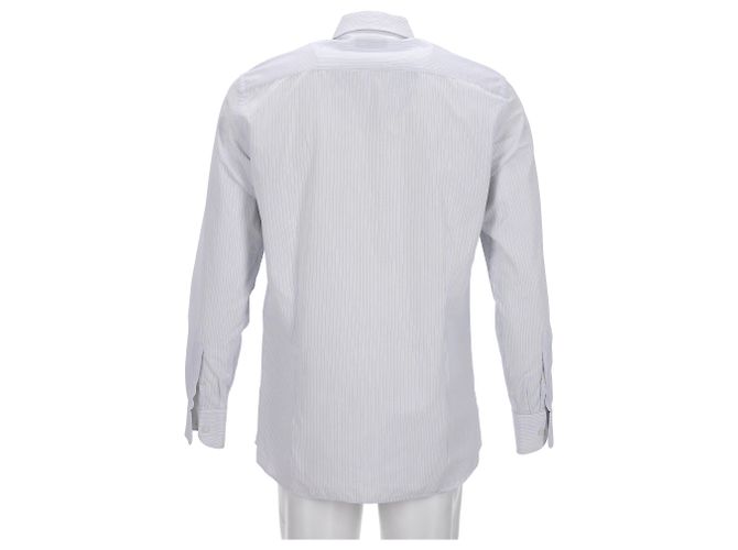 Camicia a righe Dolce & Gabbana in cotone azzurro Blu Blu chiaro - vista 9