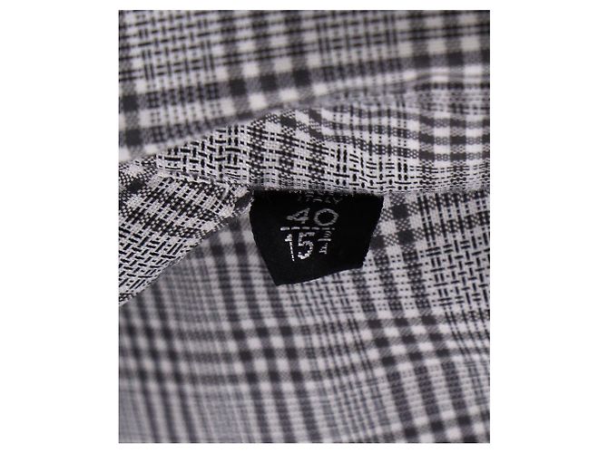 Camicia a quadri Tom Ford in cotone grigio - vista 11