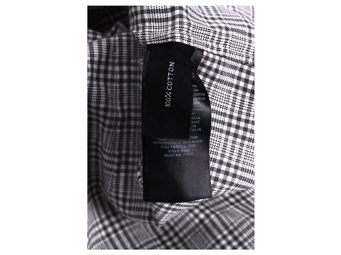 Camicia a quadri Tom Ford in cotone grigio - vista 12