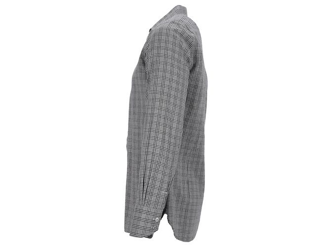 Camicia a quadri Tom Ford in cotone grigio - vista 2