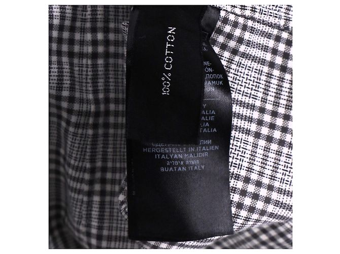 Camicia a quadri Tom Ford in cotone grigio - vista 6