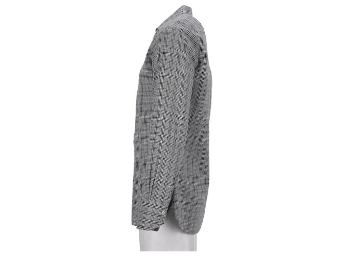 Camicia a quadri Tom Ford in cotone grigio - vista 8