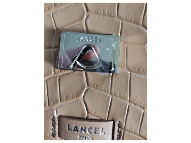 Borsa Lancel Ninon M Marrone Pelle Effetto Coccodrillo - vista 15