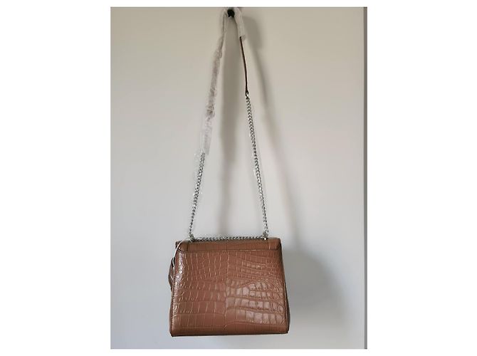 Borsa Lancel Ninon M Marrone Pelle Effetto Coccodrillo - vista 4