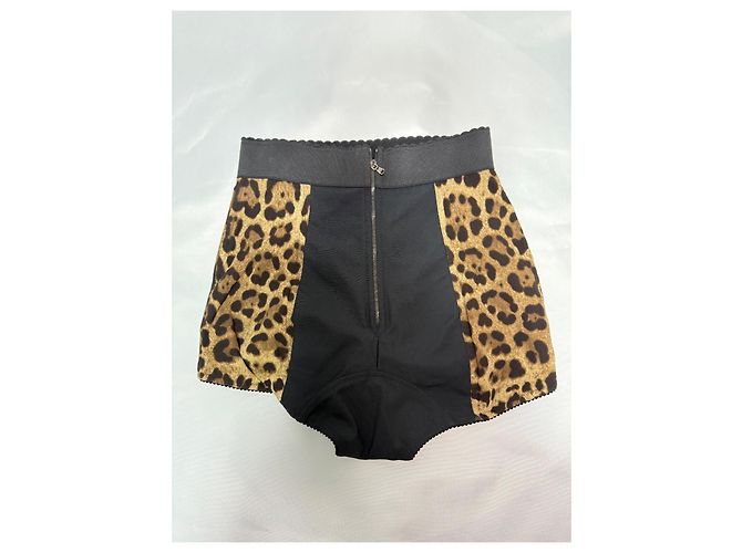Pantaloncini in seta Dolce & Gabbana Marrone scuro - vista 3