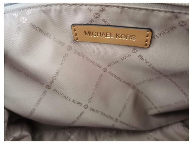 Borsa Michael Kors April 2 in pelle marrone cammello - vista 12