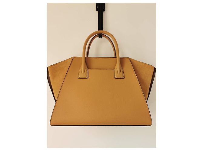 Borsa Michael Kors April 2 in pelle marrone cammello - vista 4