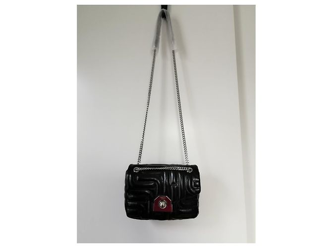 Lancel Midnight Flap Bag Black Quilted Leather Silver hardware - view 11