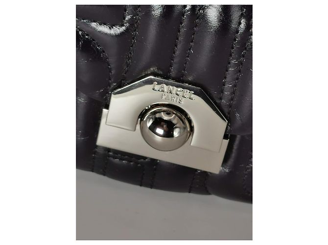 Lancel Midnight Flap Bag Black Quilted Leather Silver hardware - view 13