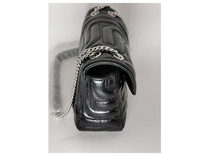 Lancel Midnight Flap Bag Black Quilted Leather Silver hardware - view 14