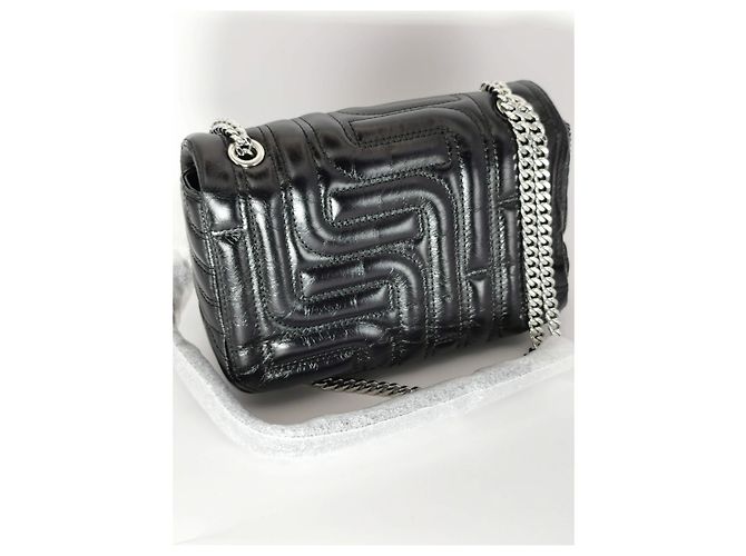Lancel Midnight Flap Bag Black Quilted Leather Silver hardware - view 15