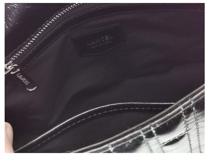 Lancel Midnight Flap Bag Black Quilted Leather Silver hardware - view 16
