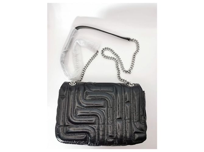 Lancel Midnight Flap Bag Black Quilted Leather Silver hardware - view 19