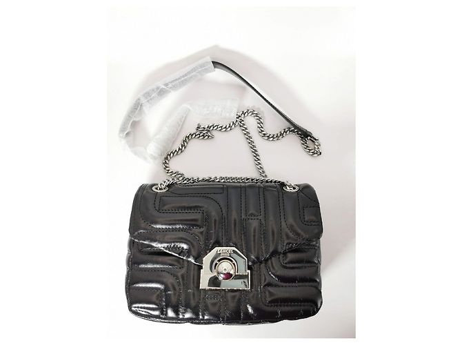Lancel Midnight Flap Bag Black Quilted Leather Silver hardware - view 20