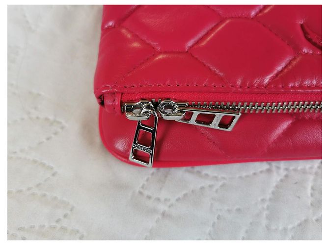 Bolsa Rocky XL Zadig & Voltaire em couro rosa acolchoado Hardware prateado - vista 11