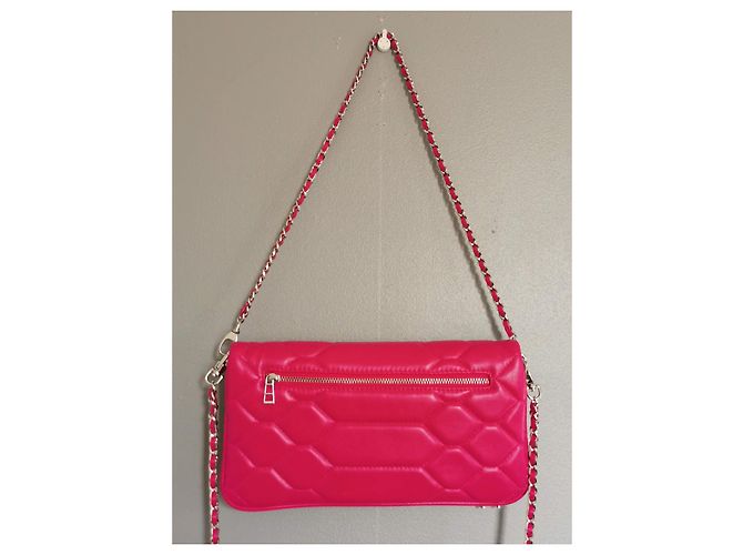 Bolsa Rocky XL Zadig & Voltaire em couro rosa acolchoado Hardware prateado - vista 3