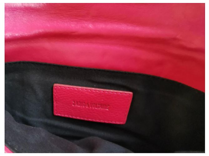 Bolsa Rocky XL Zadig & Voltaire em couro rosa acolchoado Hardware prateado - vista 6