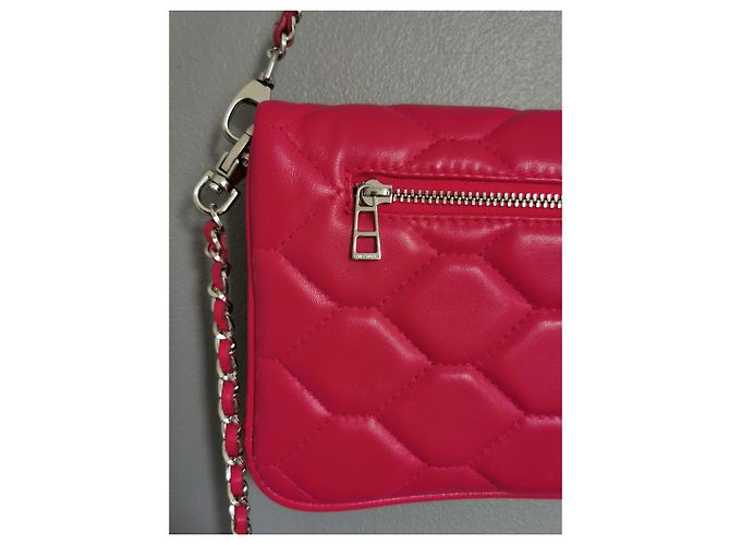 Bolsa Rocky XL Zadig & Voltaire em couro rosa acolchoado Hardware prateado - vista 8