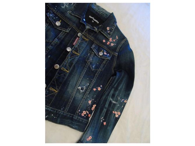 Dsquared2 Jeansjacke Blau - Ansicht 10