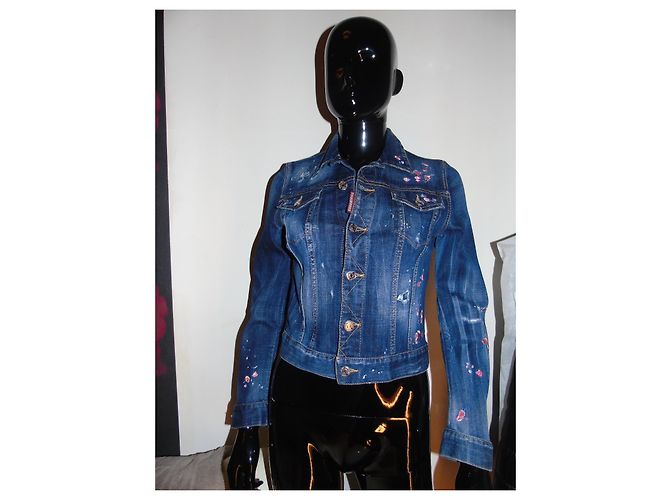 Dsquared2 Jeansjacke Blau - Ansicht 3