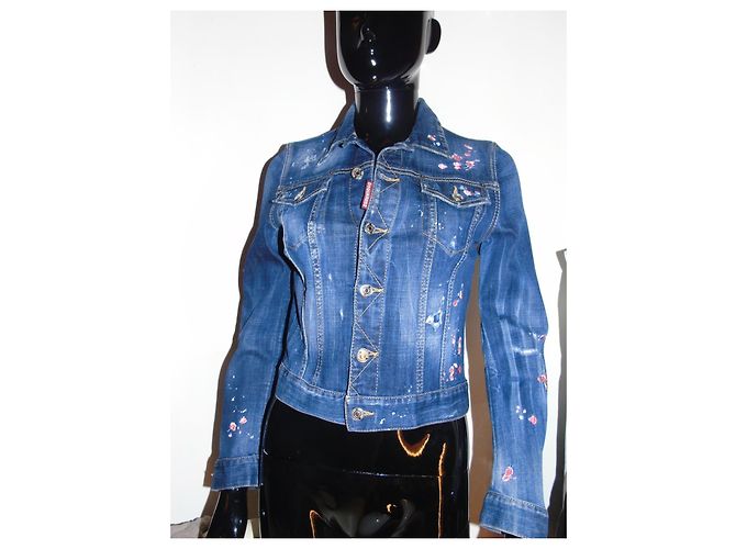 Dsquared2 Jeansjacke Blau - Ansicht 4