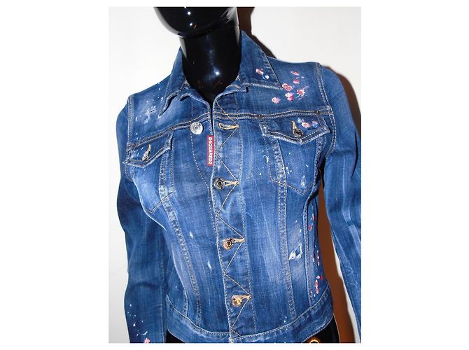 Dsquared2 Jeansjacke Blau - Ansicht 5