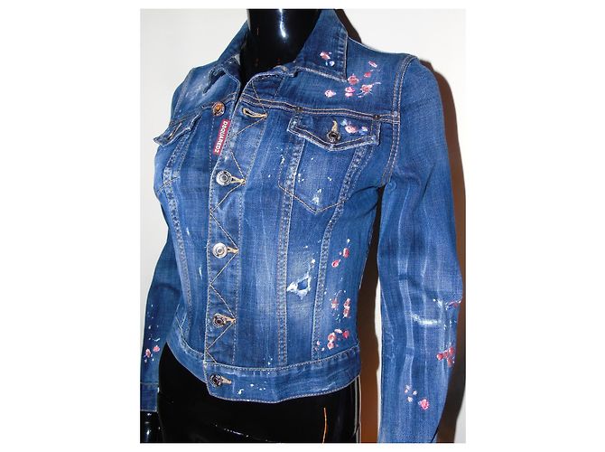 Dsquared2 Jeansjacke Blau - Ansicht 6