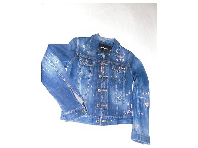 Dsquared2 Jeansjacke Blau - Ansicht 7