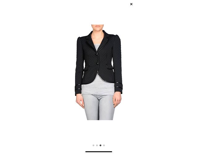 Red Valentino gesteppte Blazerjacke schwarz - Ansicht 4