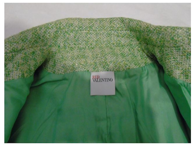 Red Valentino Lederjacke Hellgrün - Ansicht 11