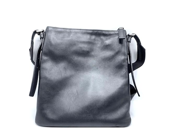 Borsa a spalla in pelle Prada nera Nero - vista 2