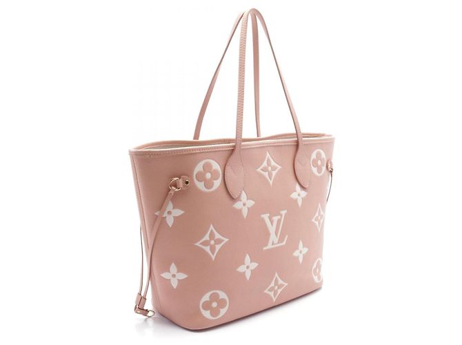 Louis Vuitton Neverfull MM Bicolor Monogram Empreinte Tote Bag Pink - view 2