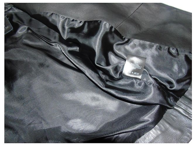 Autre Marque Olivieri Lederjacke Schwarz - Ansicht 11