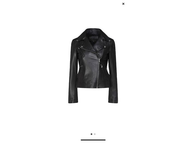 Autre Marque Olivieri Lederjacke Schwarz - Ansicht 2