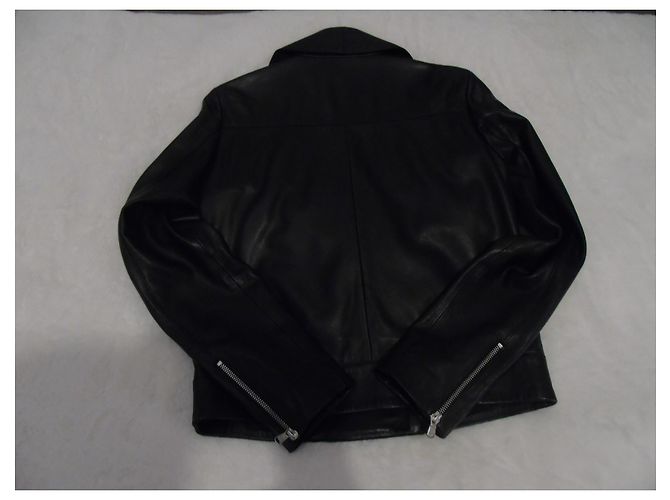 Autre Marque Olivieri Lederjacke Schwarz - Ansicht 8