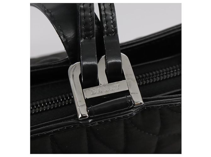 Borsa Tote BALLY in nylon nero Auth bs21059 - vista 10