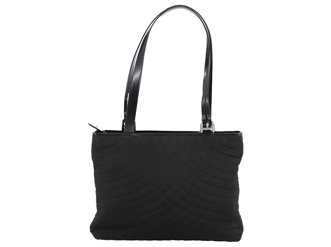 Borsa Tote BALLY in nylon nero Auth bs21059 - vista 13