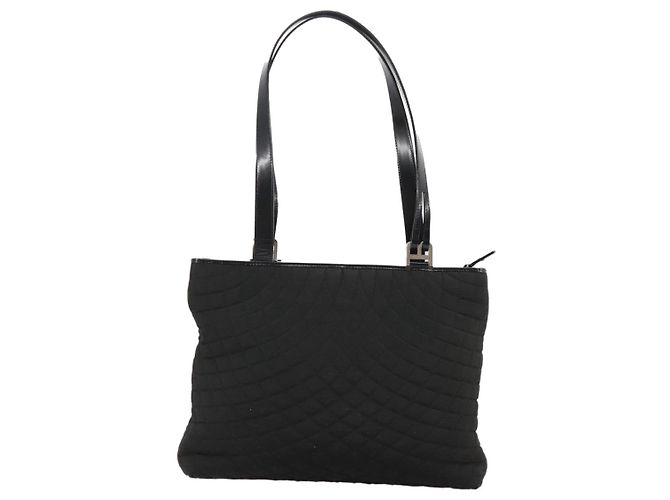 Borsa Tote BALLY in nylon nero Auth bs21059 - vista 2