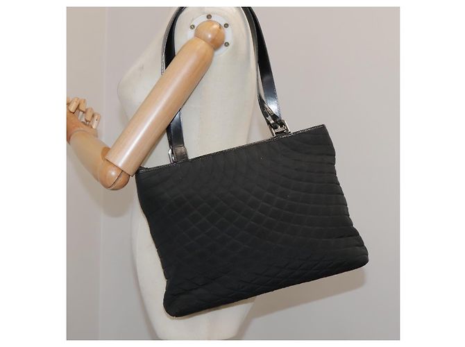 Borsa Tote BALLY in nylon nero Auth bs21059 - vista 22