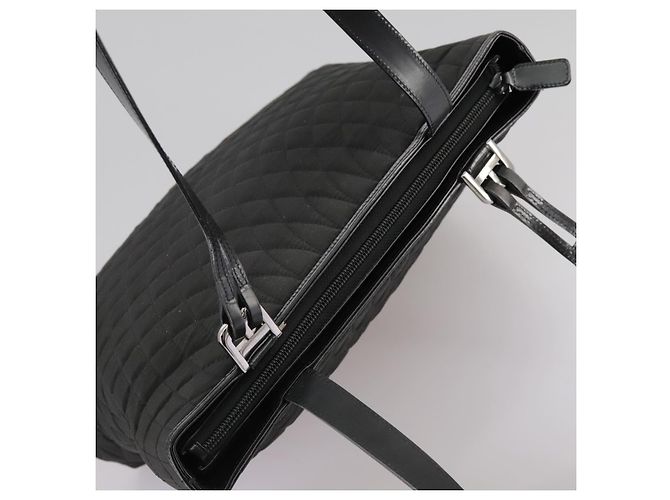 Borsa Tote BALLY in nylon nero Auth bs21059 - vista 6