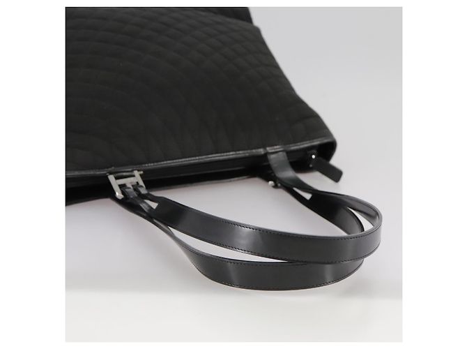 Borsa Tote BALLY in nylon nero Auth bs21059 - vista 7